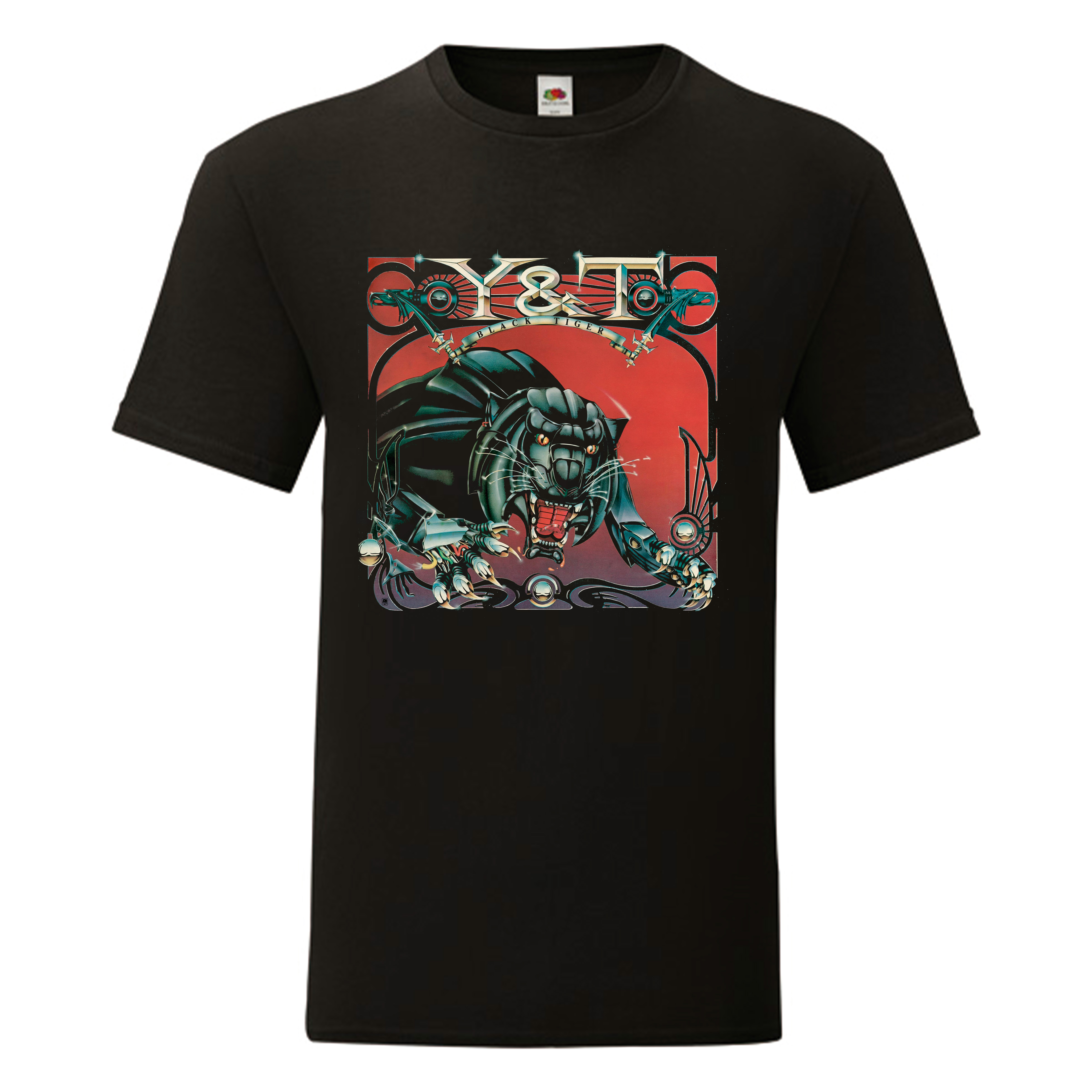 Camiseta Y&T negra - Black Tiger