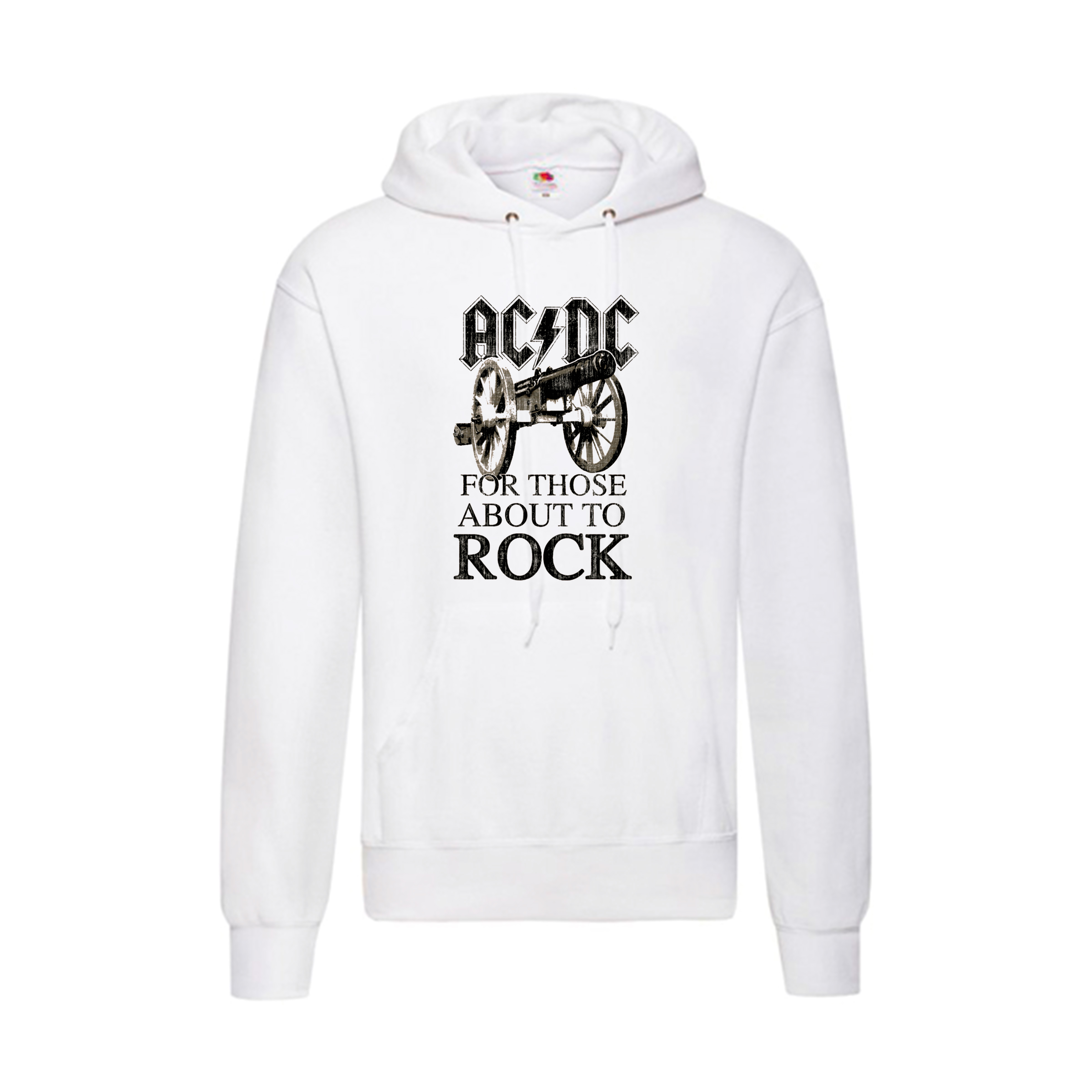Sudadera ACDC blanca - For Those About To Rock