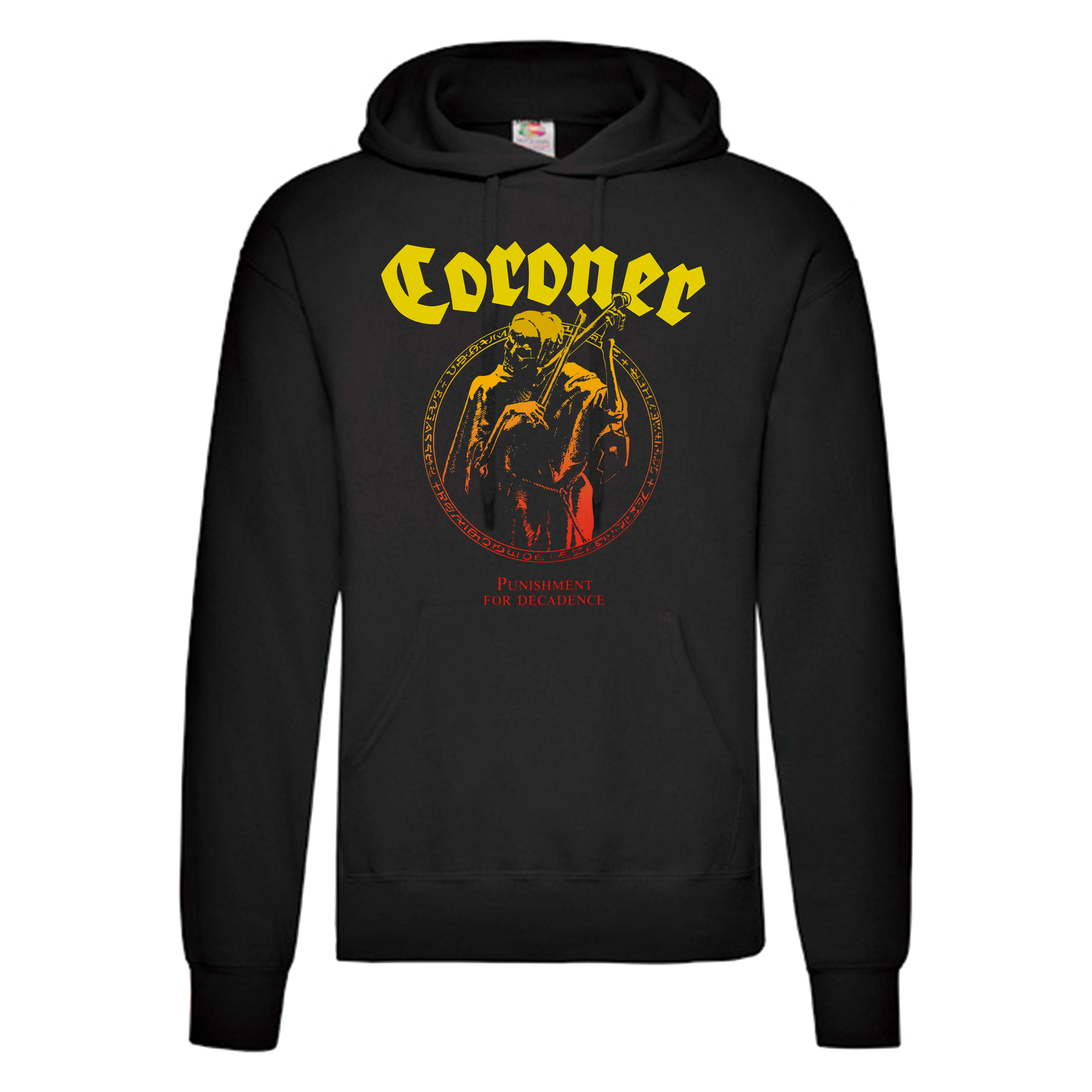 Sudadera Coroner negra - Punishment For Decadence