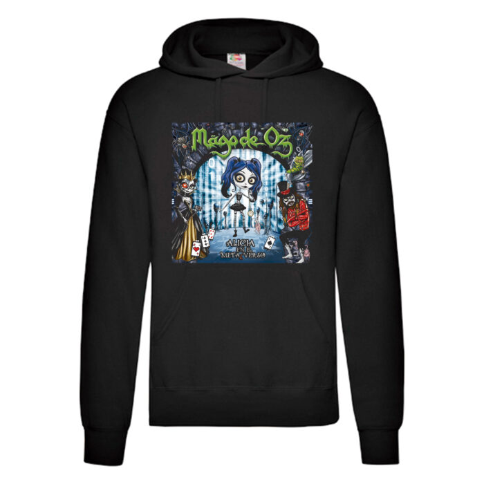 Sudadera Mago De Oz negra - Alicia En El Metalverso