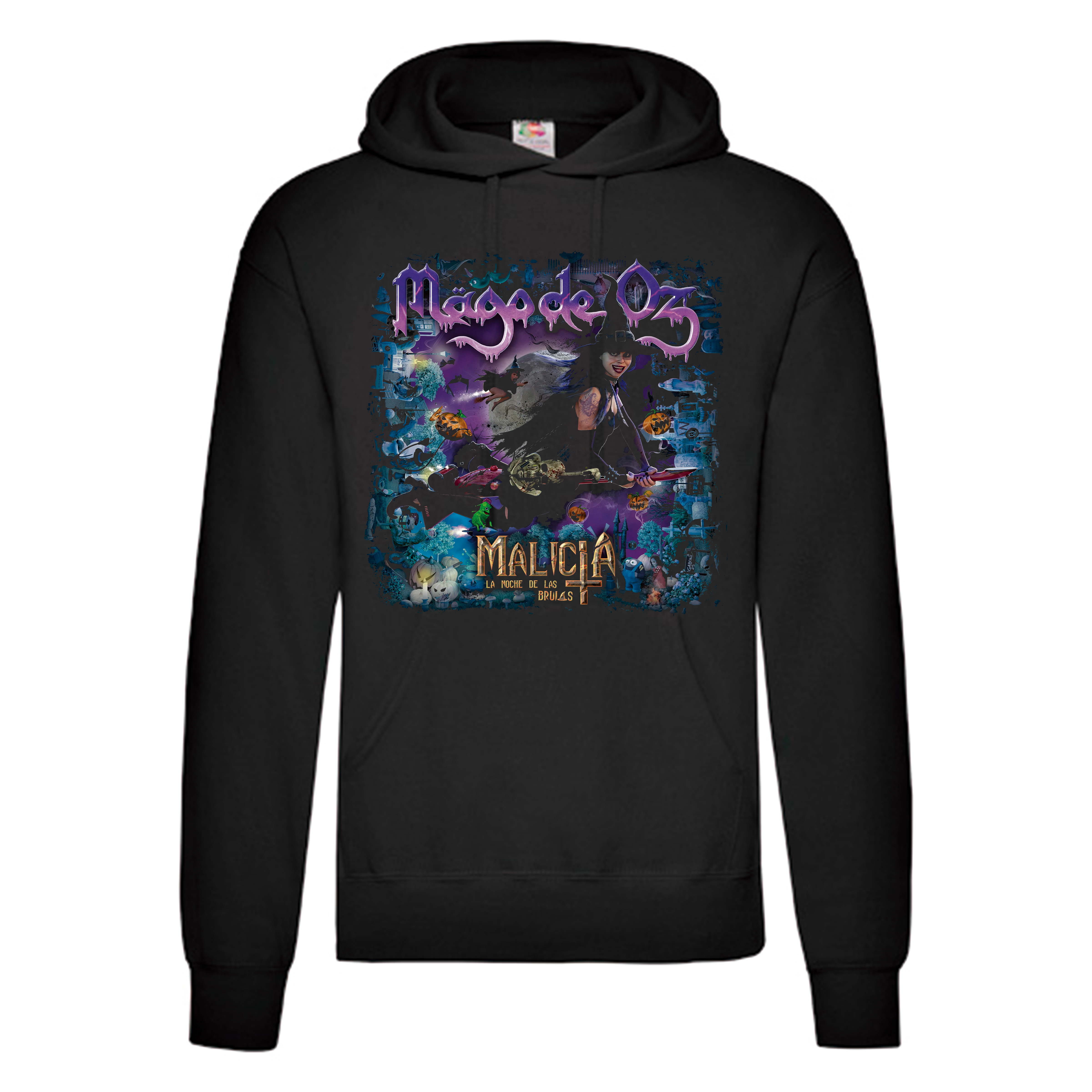 Sudadera Mago De Oz negra - Malicia La Noche De Las Brujas