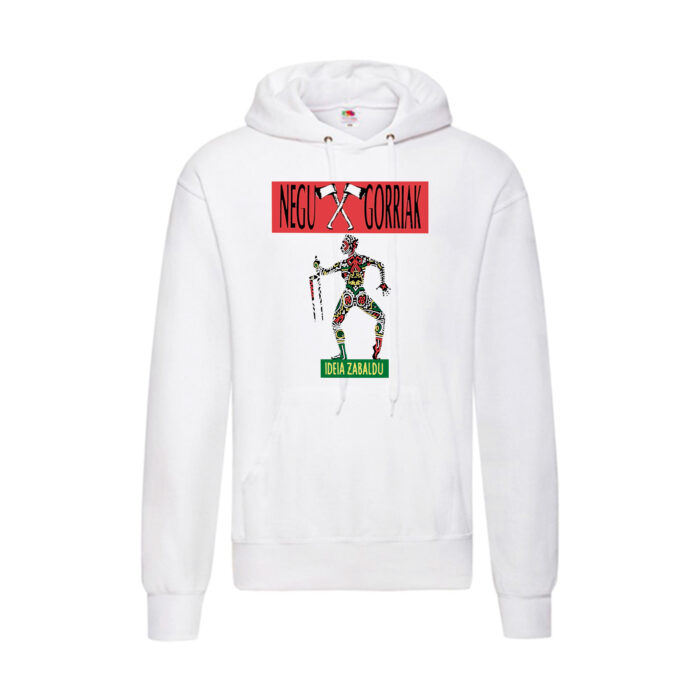 Sudadera Negu Gorriak blanca - Ideia Zabaldu