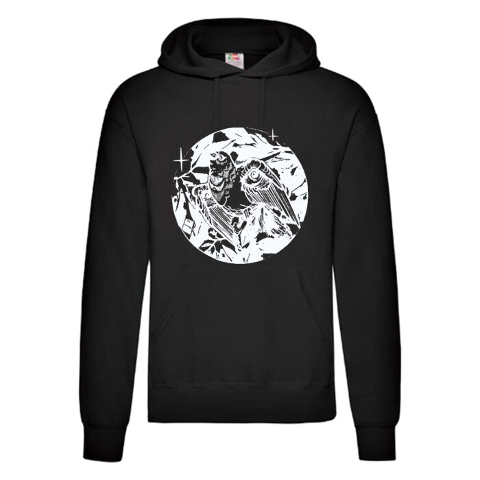 Sudadera diseño original negra - Pájaro