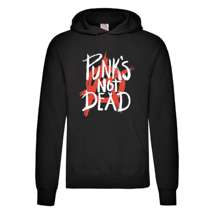 Sudadera diseño original negra - Punk's Not Dead