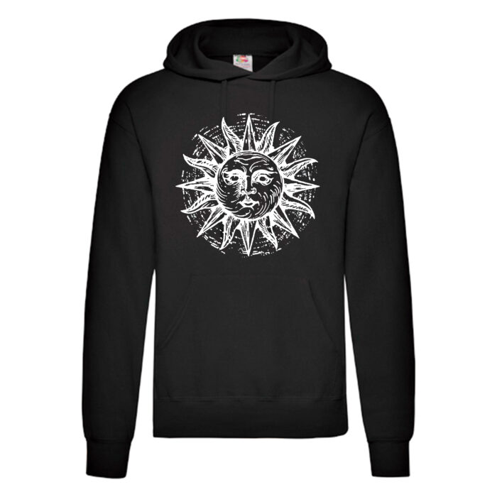 Sudadera diseño original negra - Sol