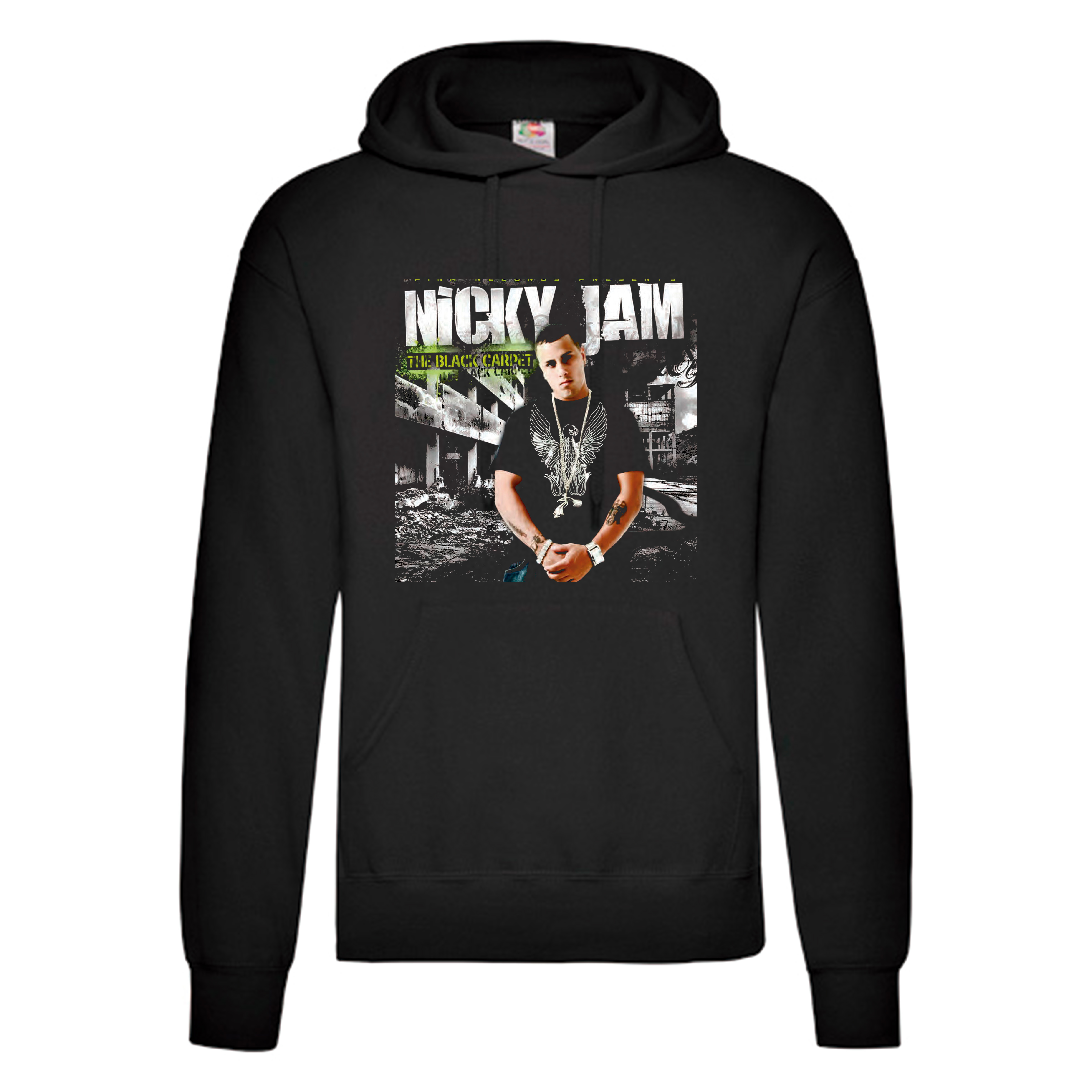 Sudadera Nicky Jam negra - The Black Carpet