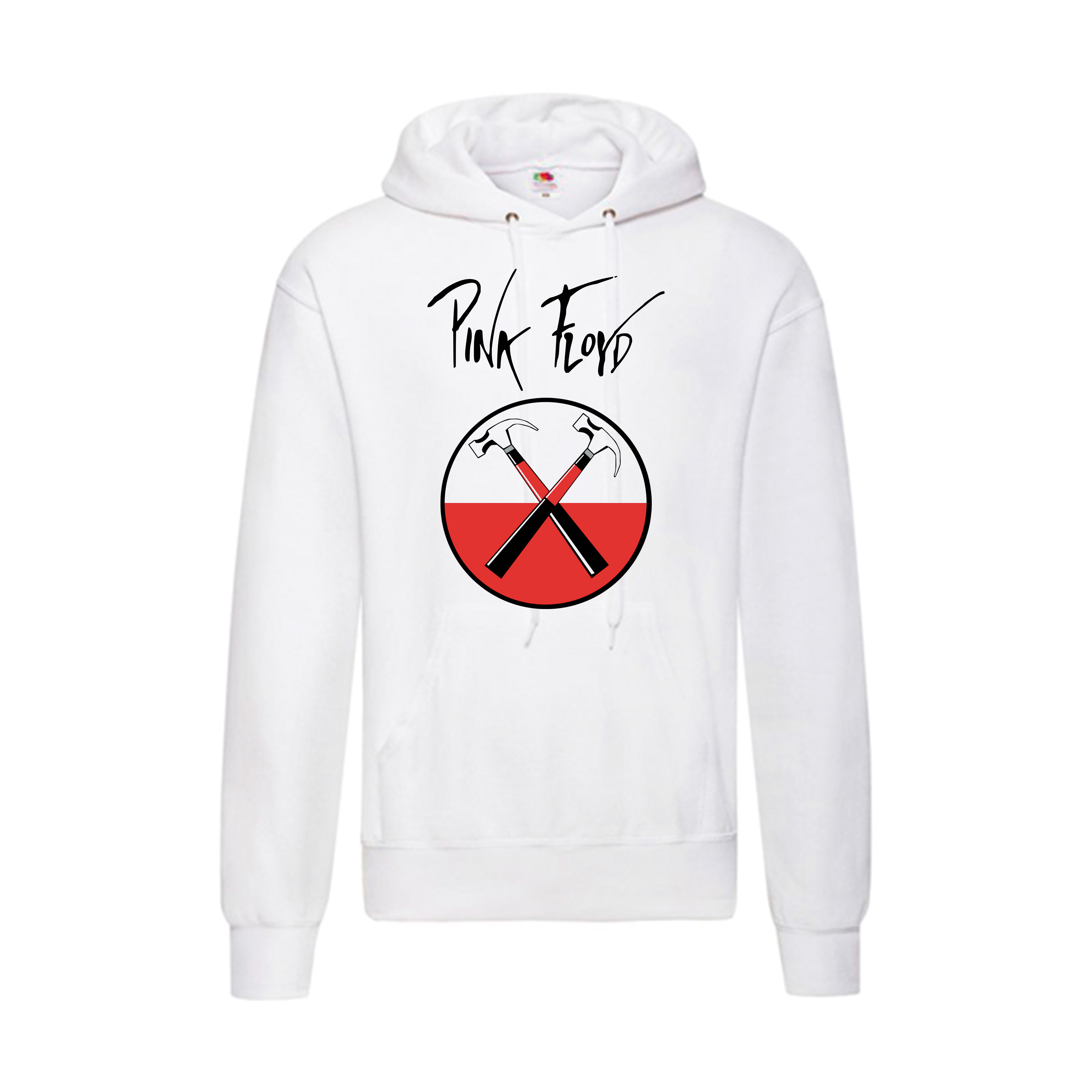 Sudadera Pink Floyd blanca - Logo Martillos