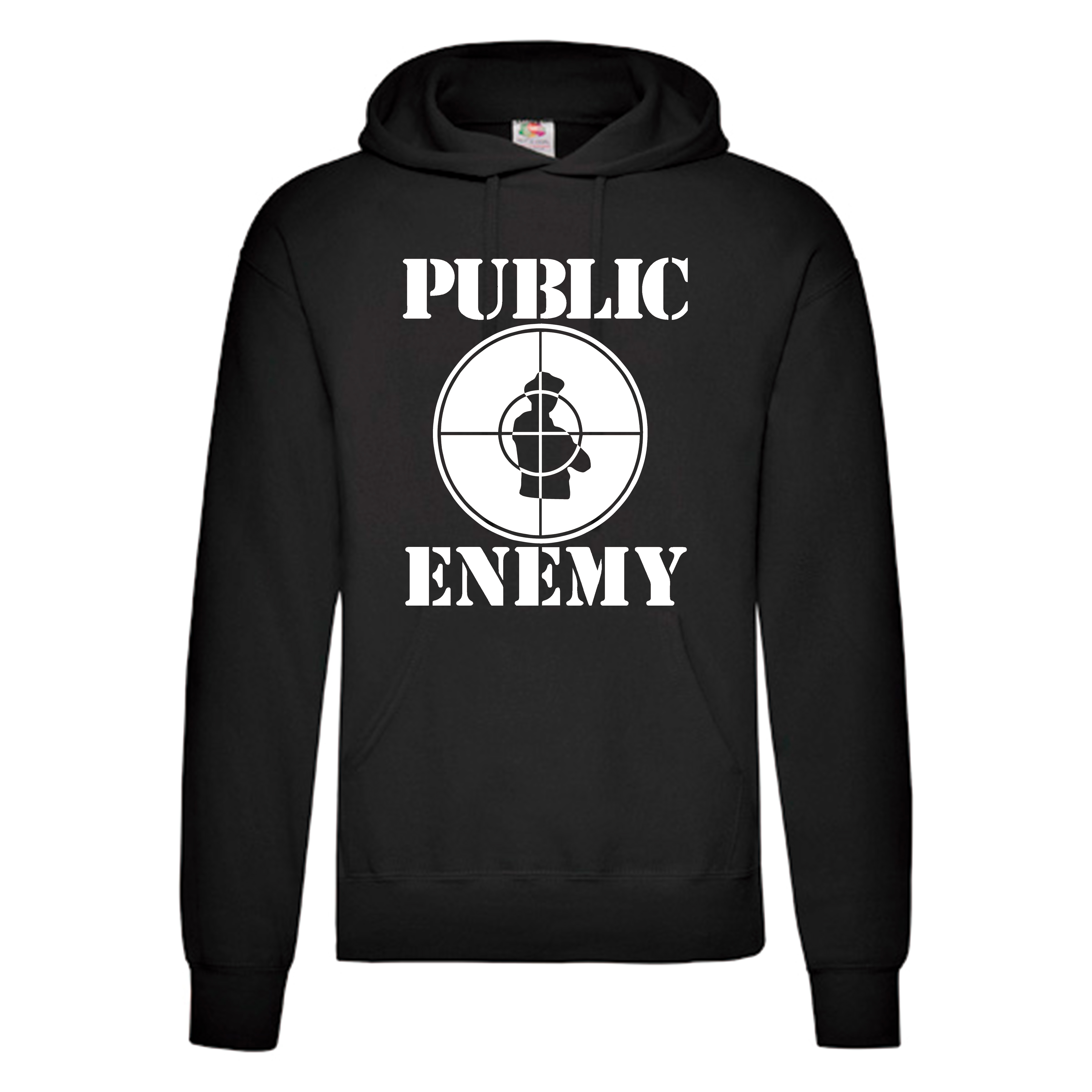 Sudadera Public Enemy negra - Logo