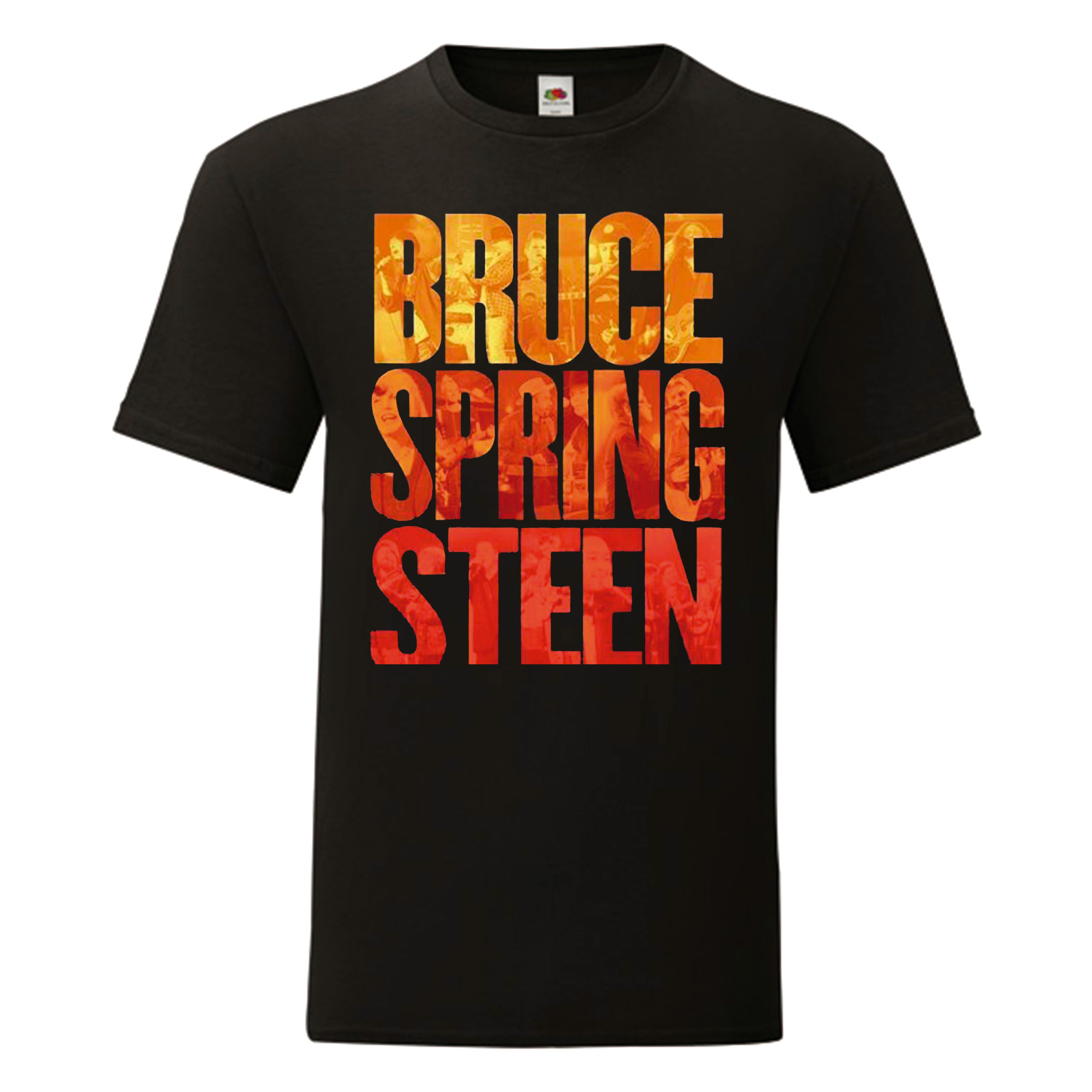 Camiseta Bruce Springsteen negra - Logo Color