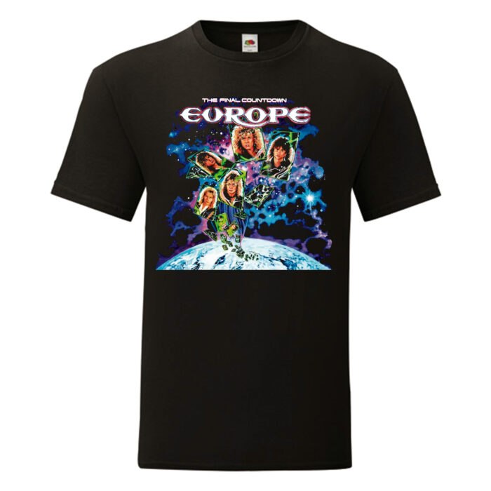Camiseta Europe negra - The Final Countdown