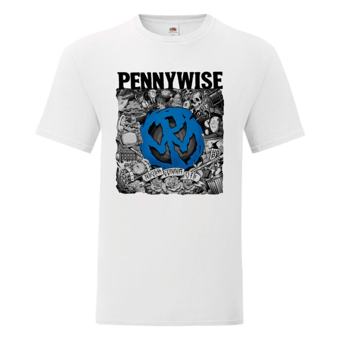 Camiseta Pennywise blanca - Never Gonna Die