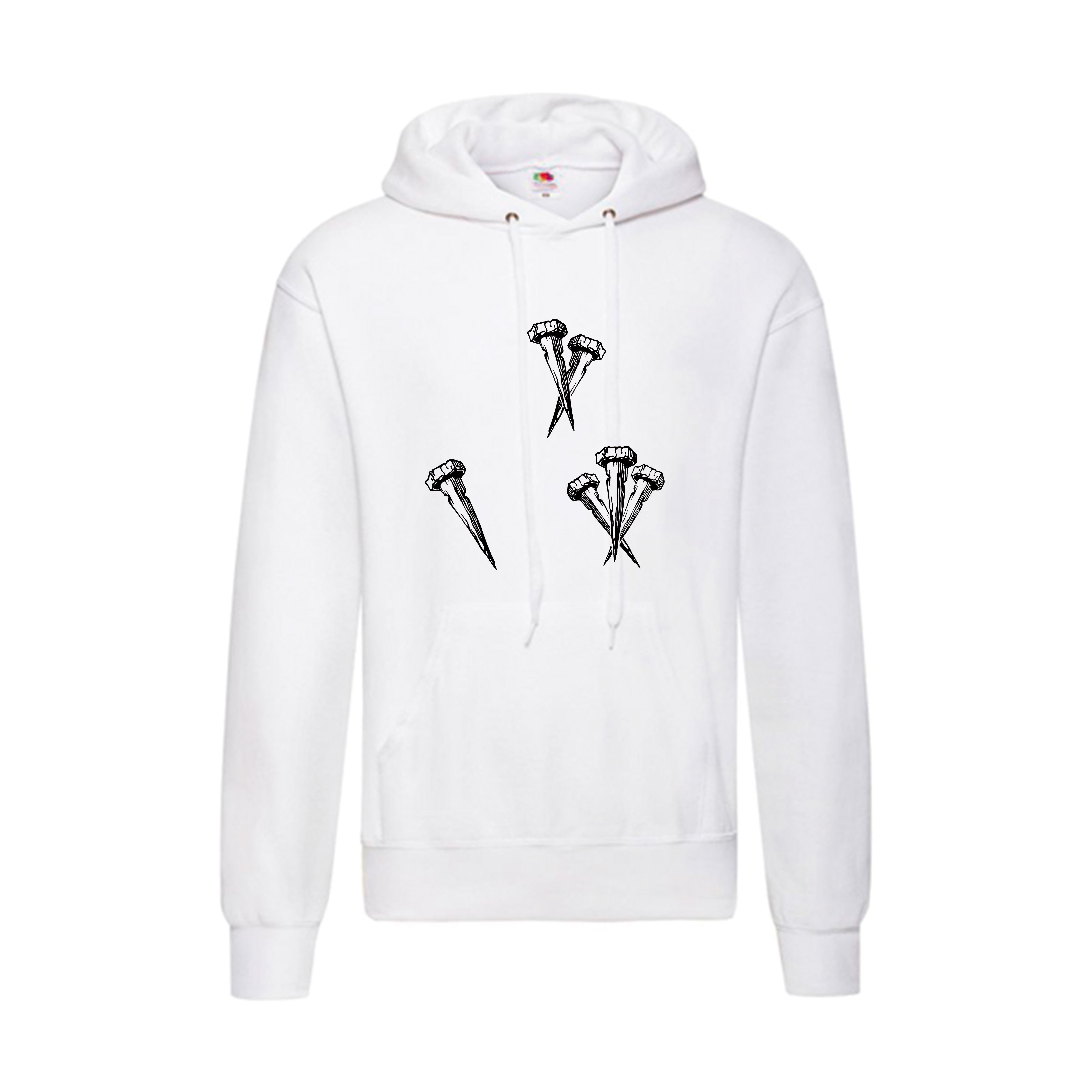 Sudadera diseño original blanca - Clavos