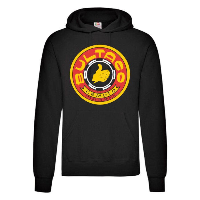 Sudadera Bultaco negra - Logo
