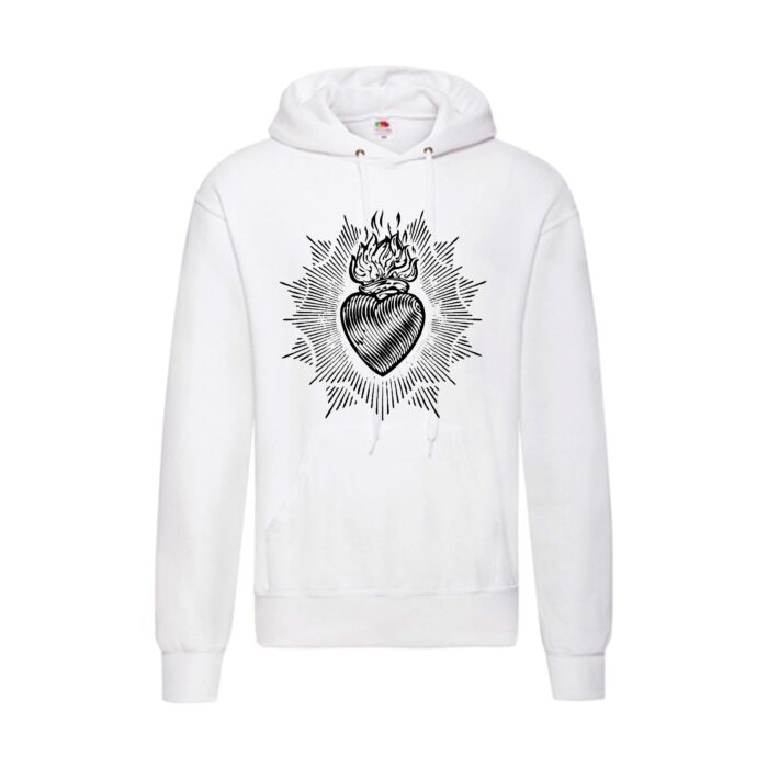 Sudadera diseño original blanca - Corazón