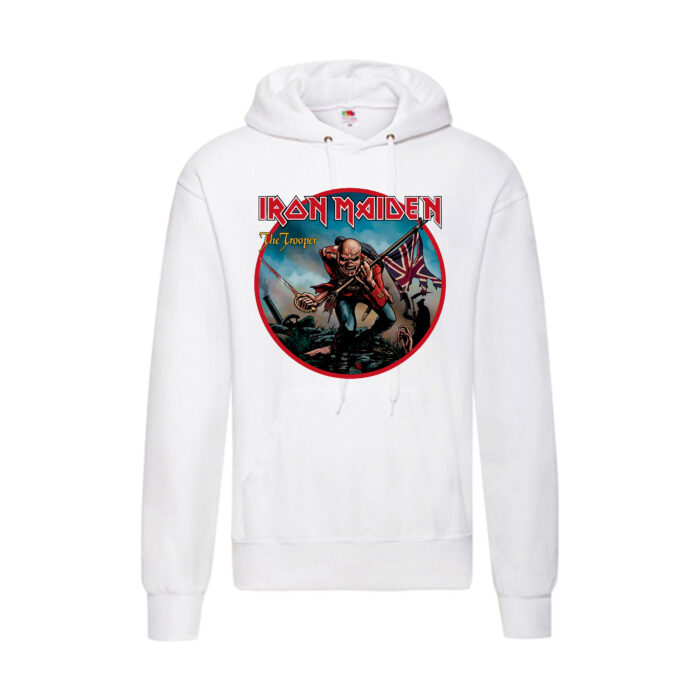 Sudadera Iron Maiden blanca - The Trooper