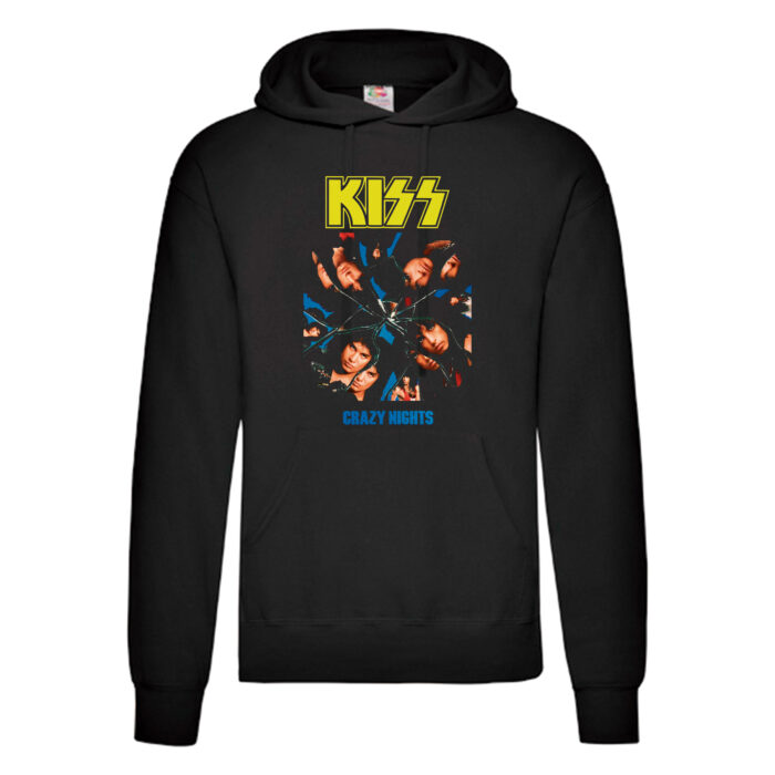 Sudadera Kiss negra - Crazy Nights