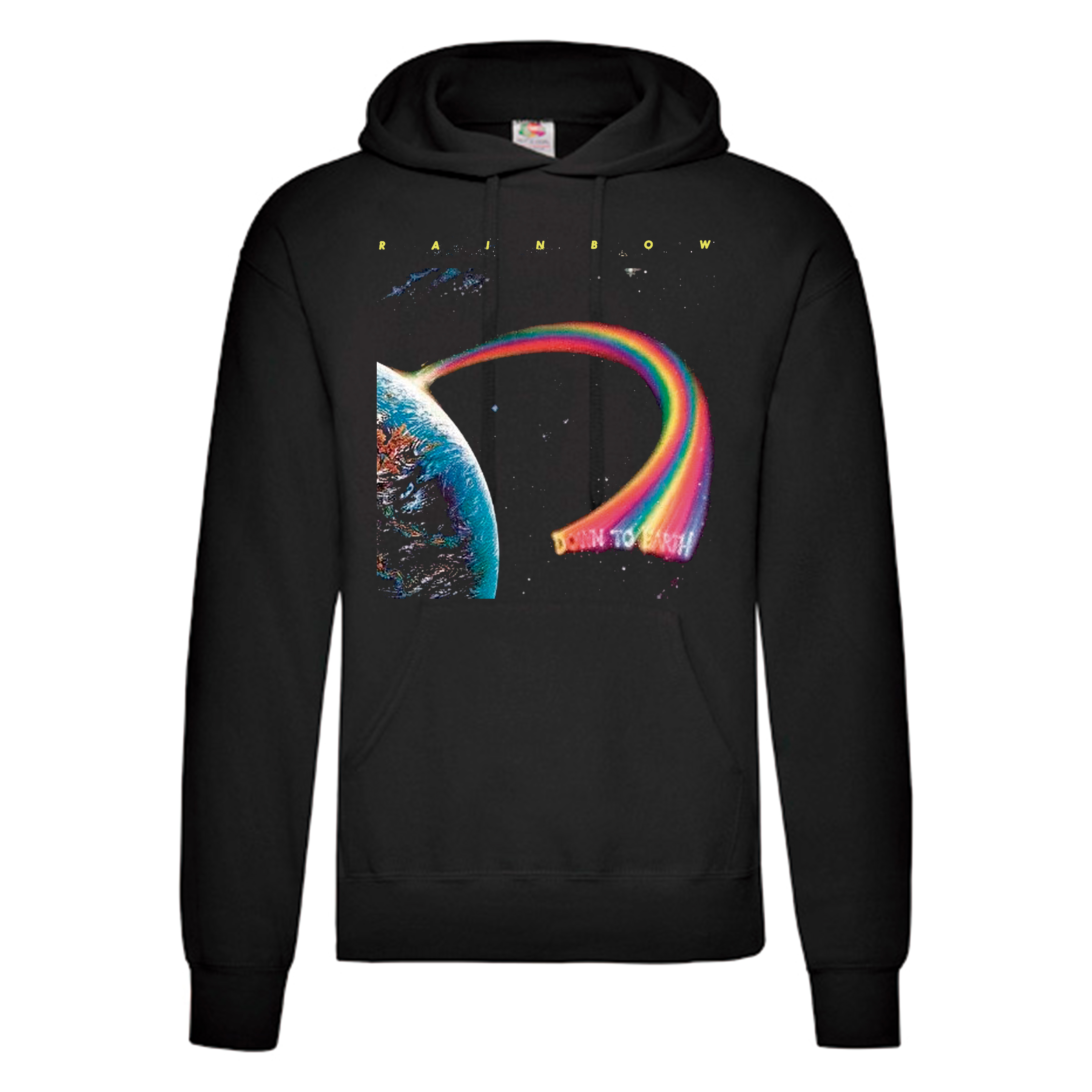 Sudadera Rainbow negra - Down To Earth