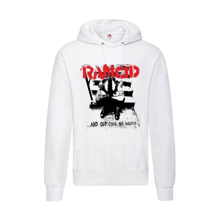 Sudadera Rancid blanca - ...And Out Come The Wolves