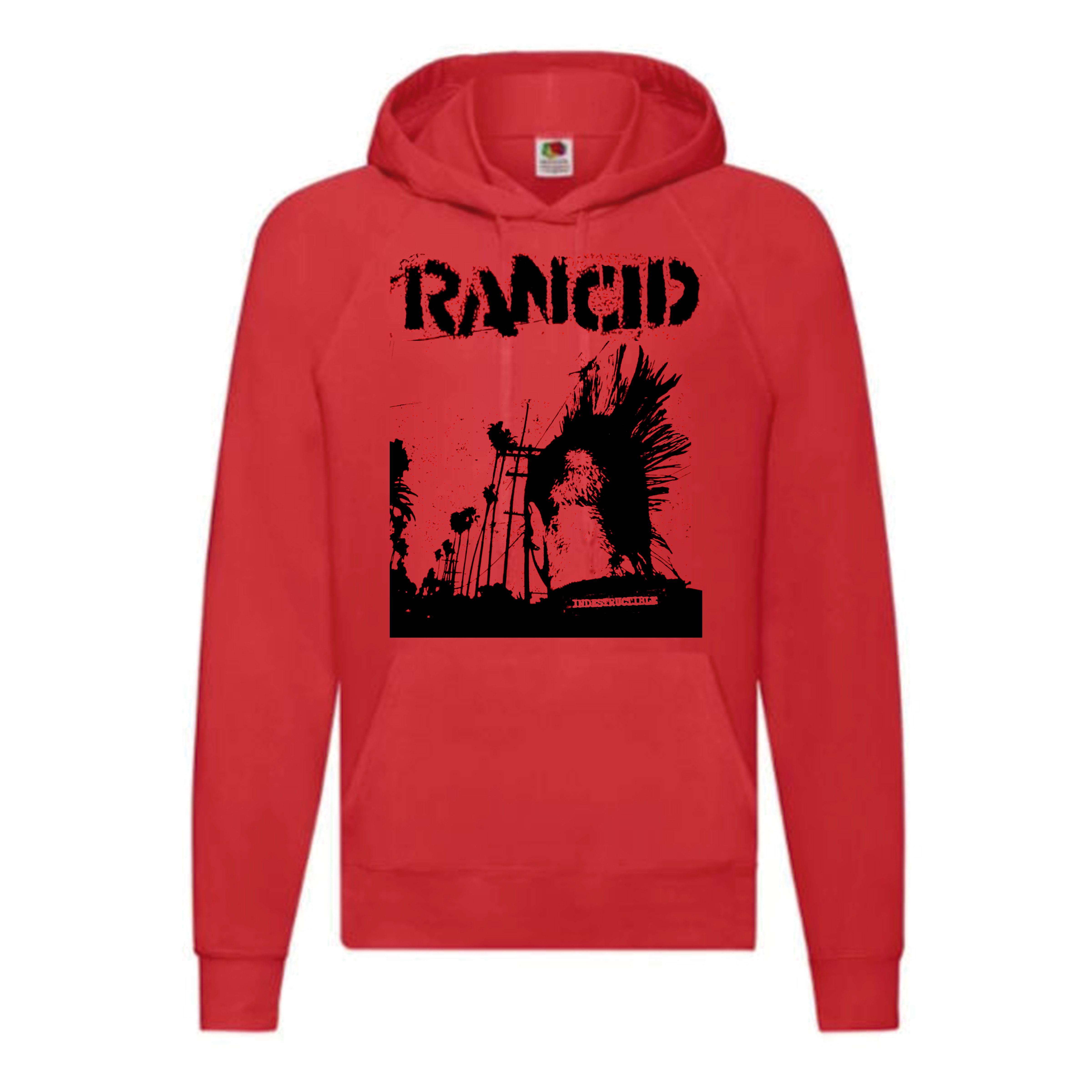 Sudadera Rancid roja - Indestructible