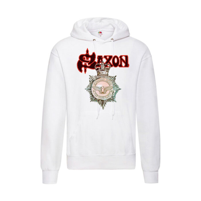 Sudadera Saxon blanca - Strong Arm Of The Law