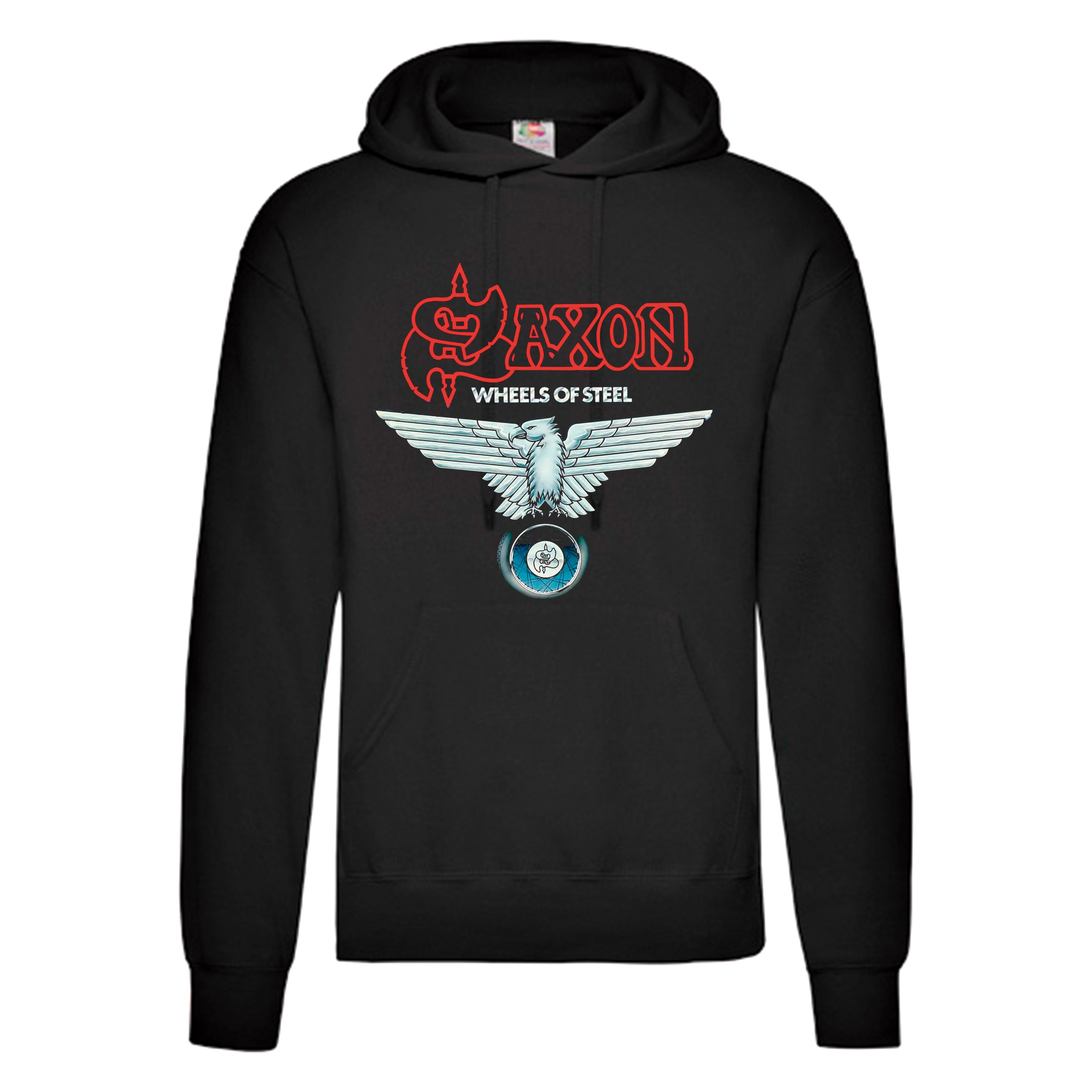 Sudadera Saxon negra - Wheels Of Steel