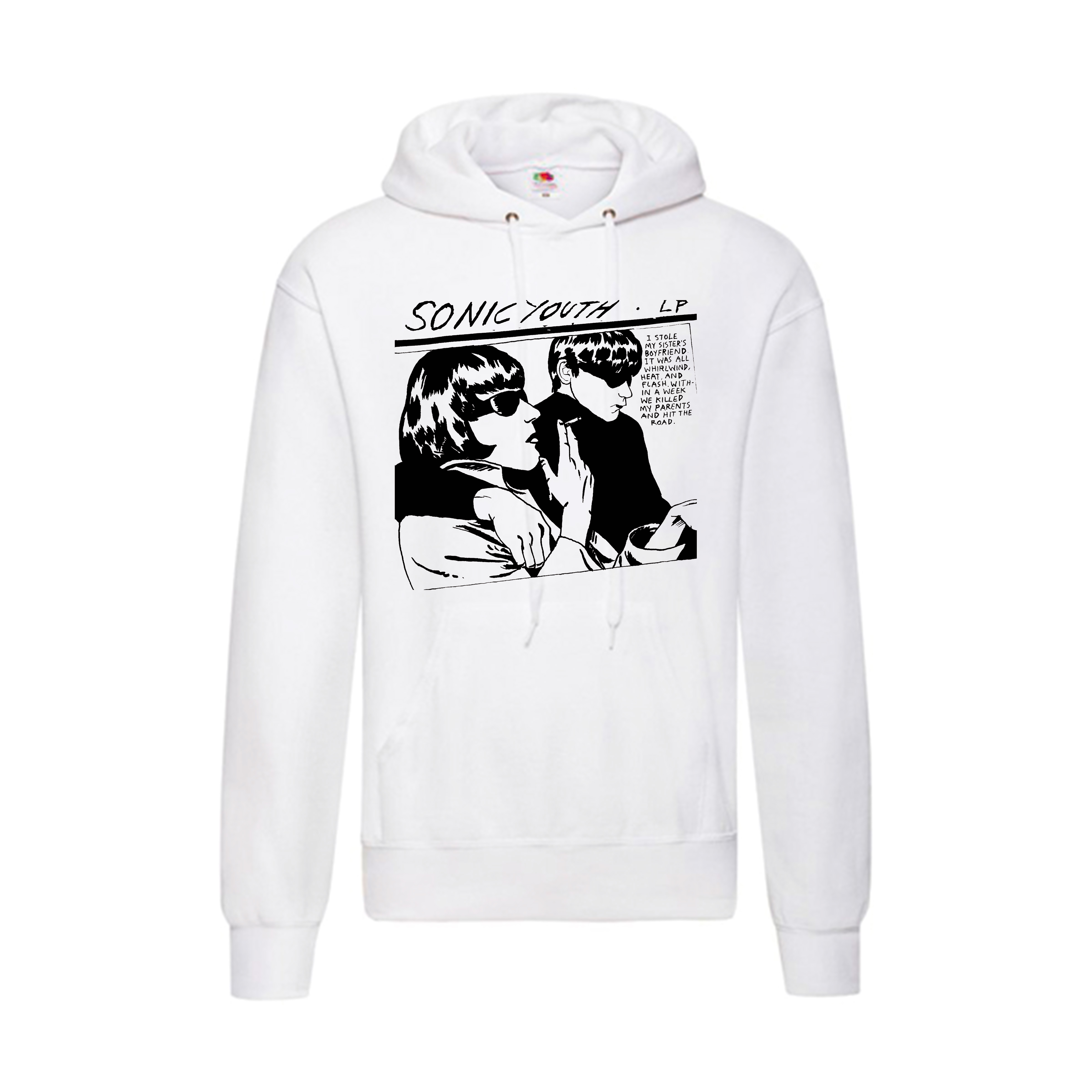 Sudadera Sonic Youth blanca - Gooo