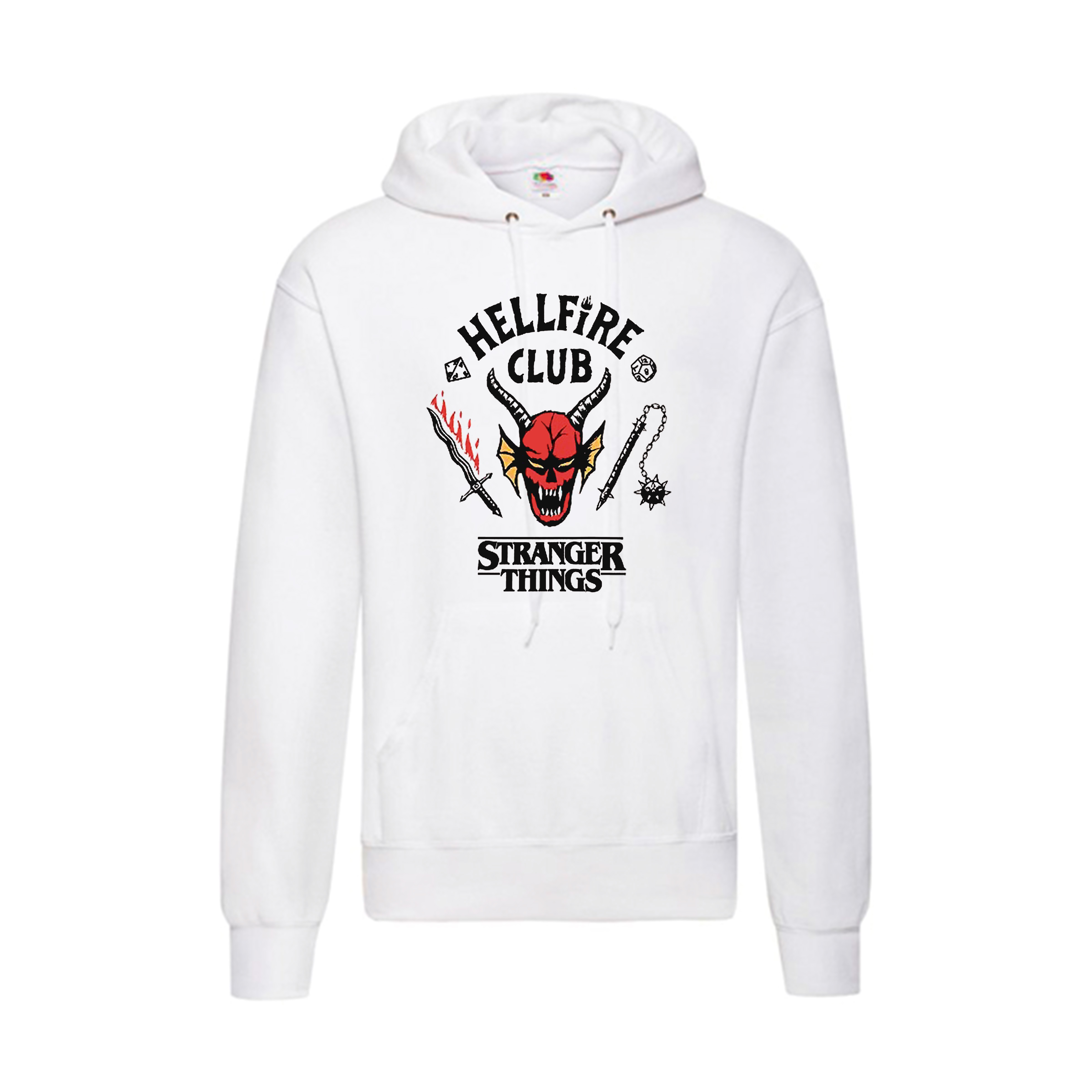 Sudadera Stranger Things blanca - Hellfire Club