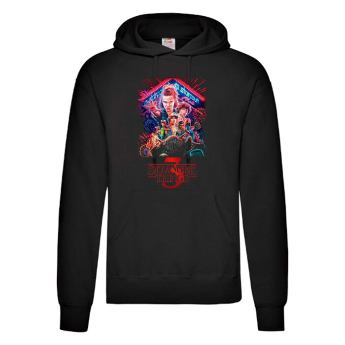 Sudadera Stranger Things negra - Temporada 3