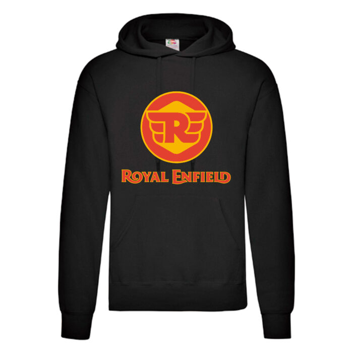 Sudadera Royal Enfield negra - Logo