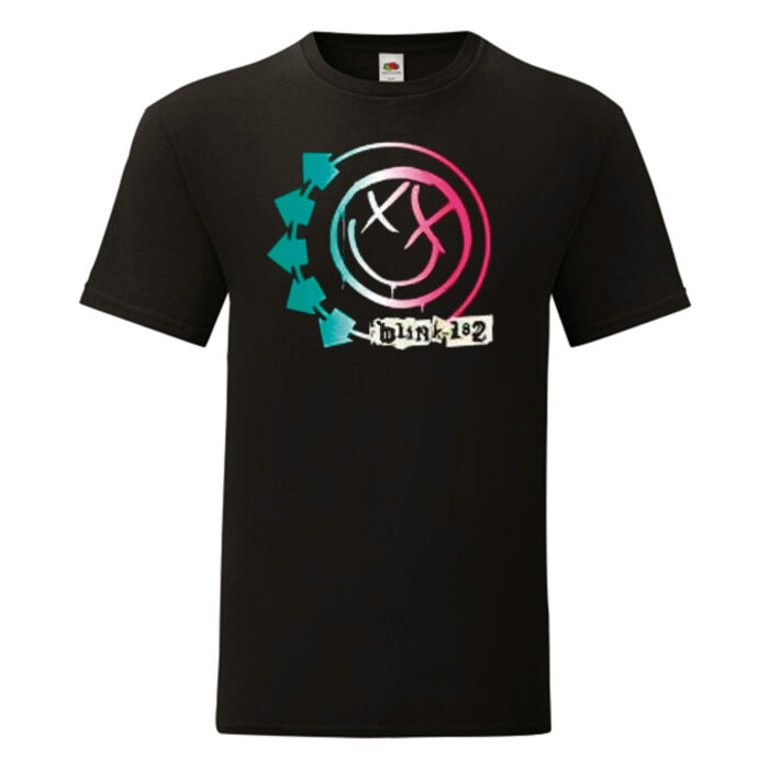 Camiseta Blink 182 negra - Logo Colores
