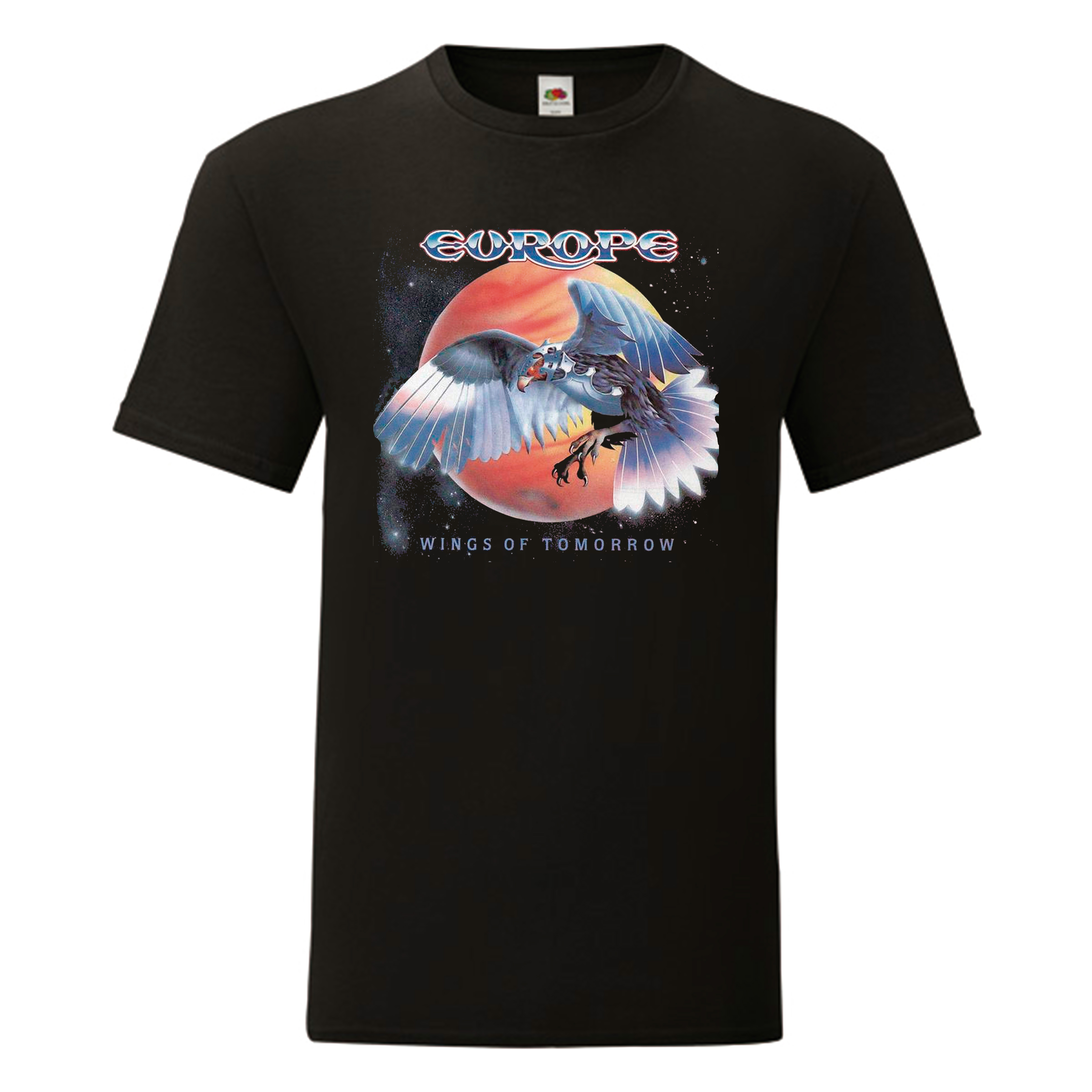 Camiseta Europe negra - Wings Of Tomorrow