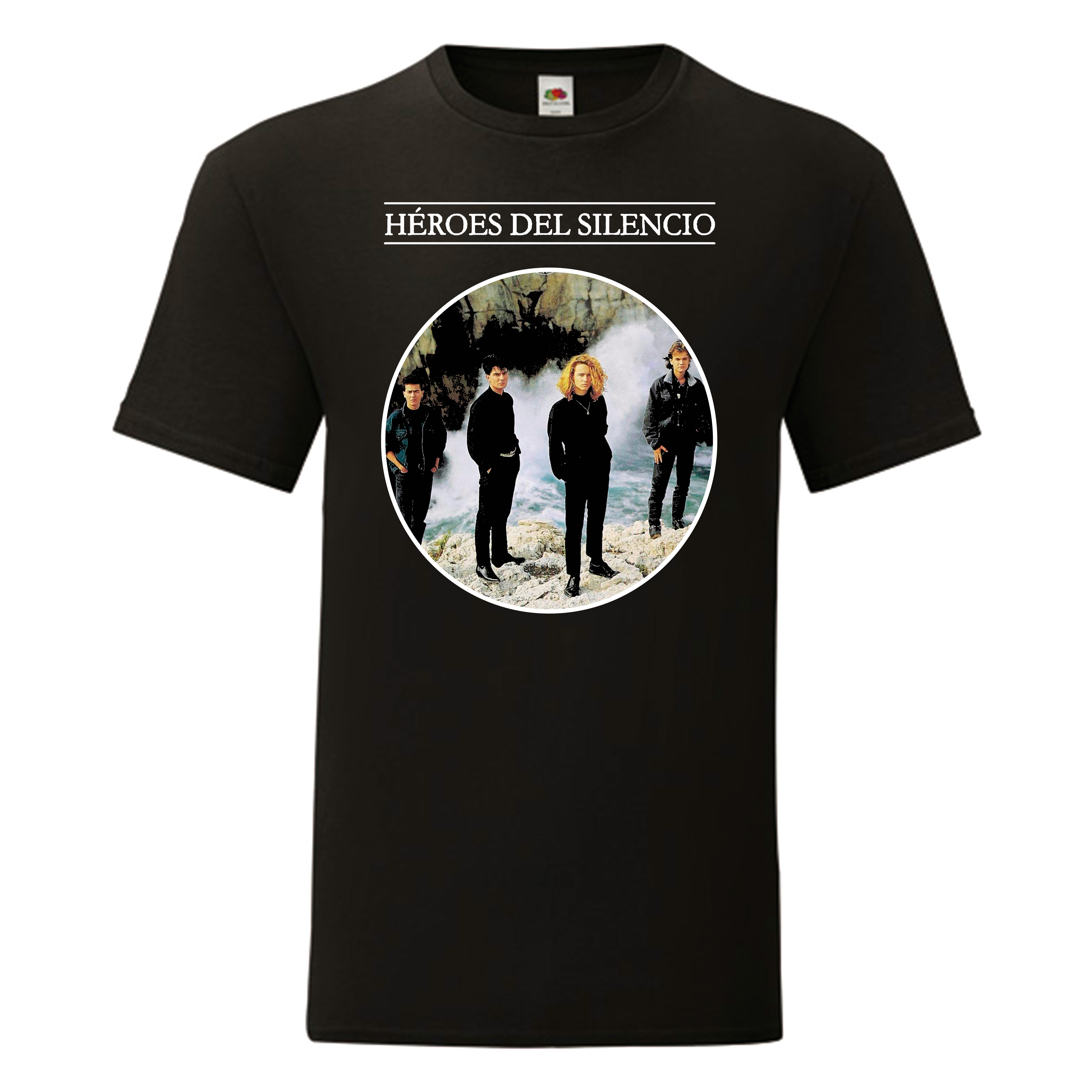Camiseta Héroes Del Silencio negra - El Mar No Cesa