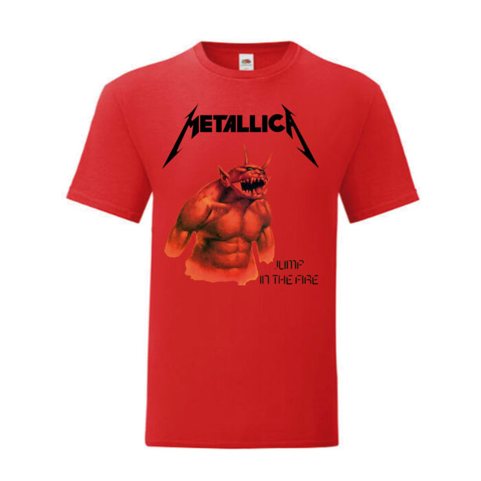 Camiseta Metallica roja - Jump In The Fire