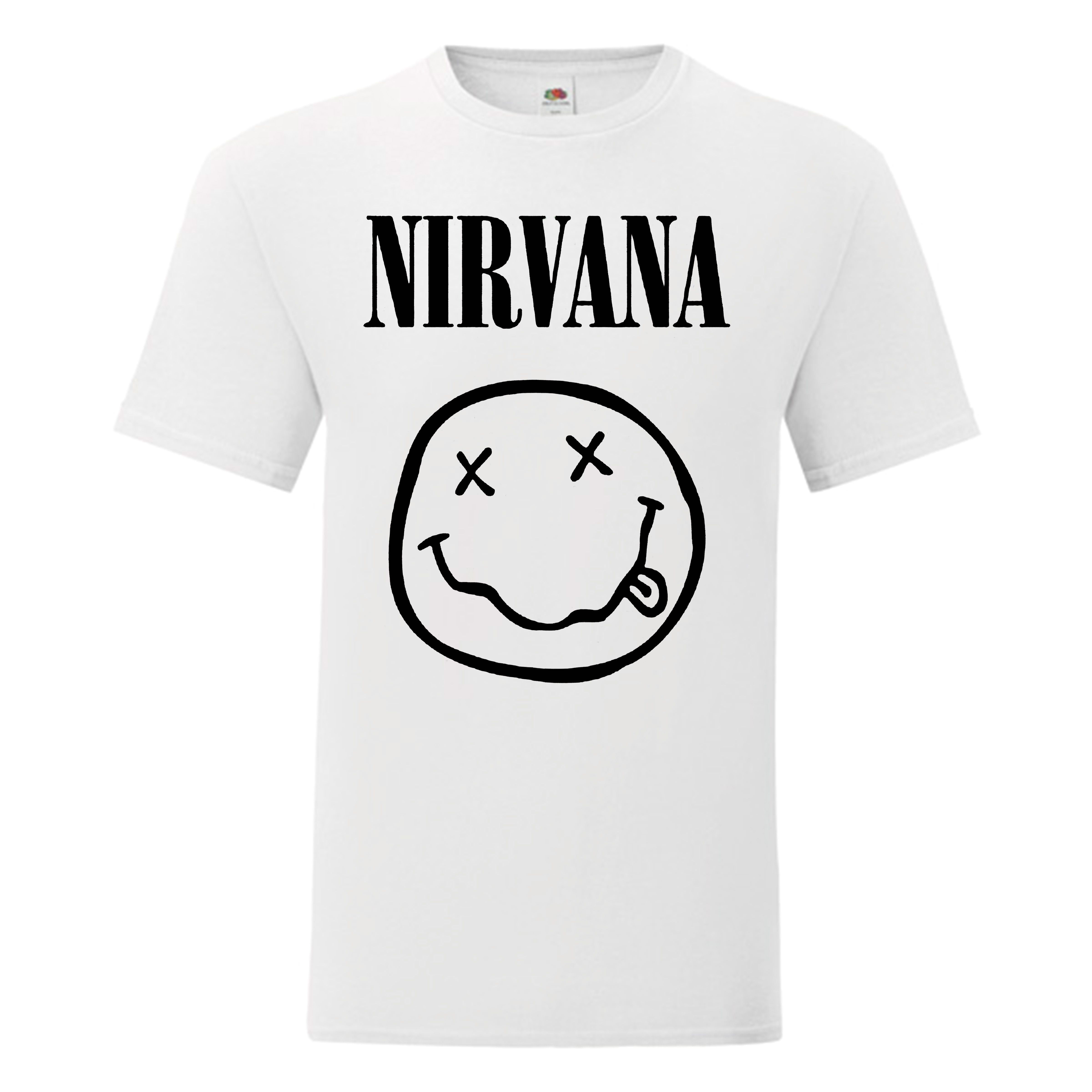 Camiseta Nirvana blanca -Logo