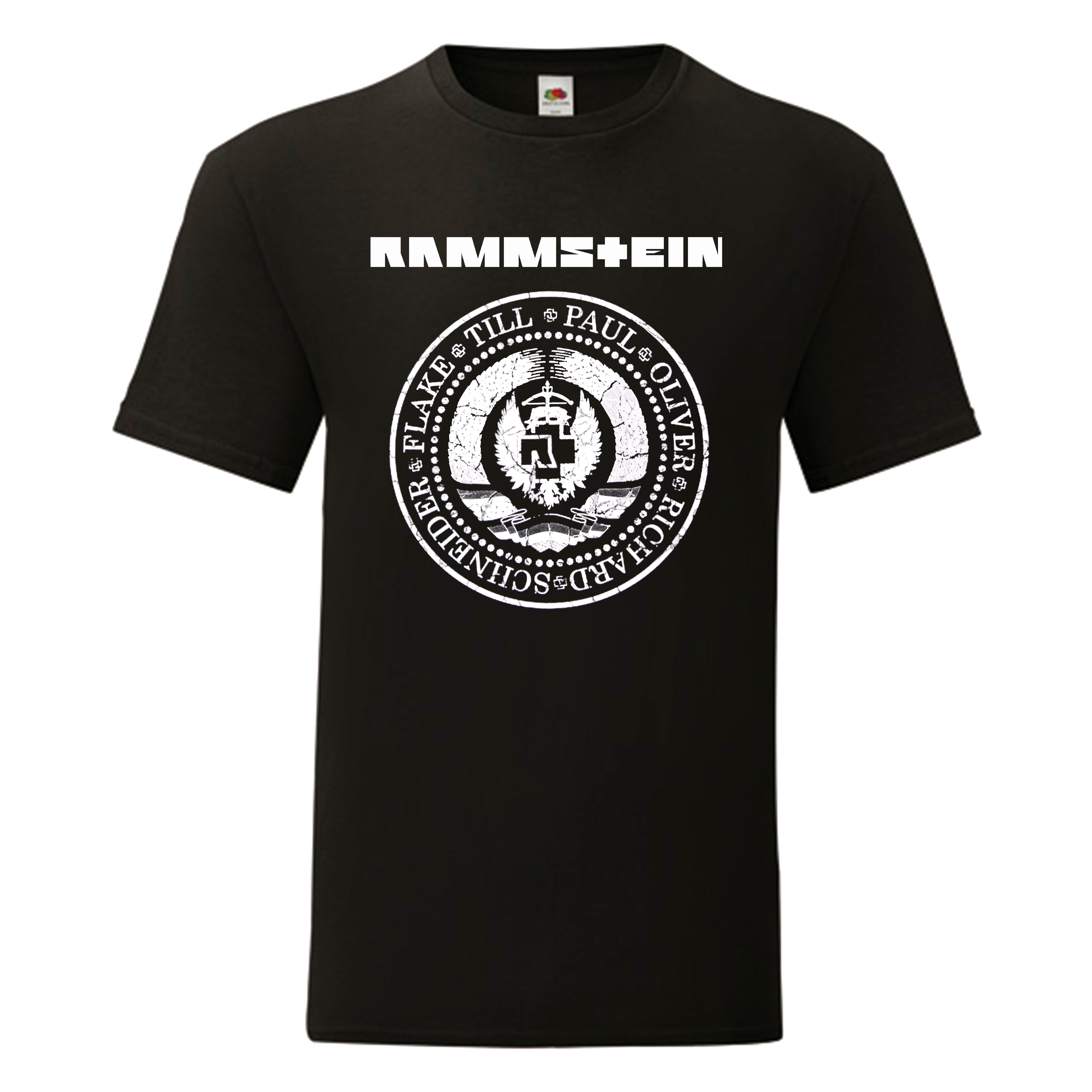 Camiseta Rammstein negra - Logo redondo