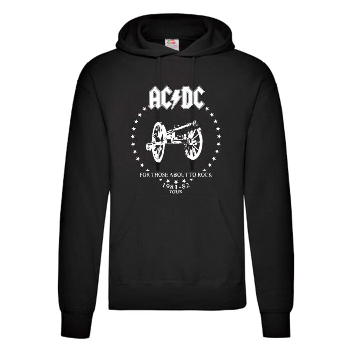 Sudadera ACDC negra - For Those About To Rock Tour