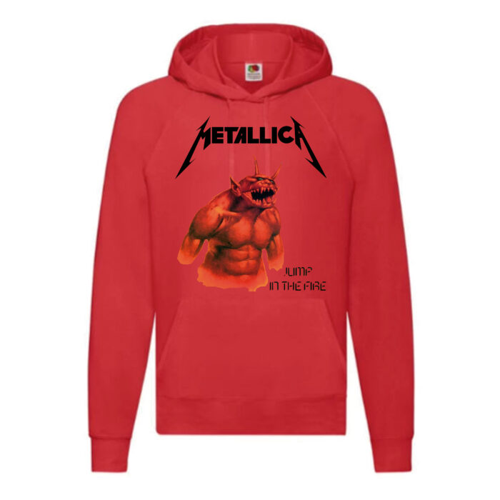 Sudadera Metallica roja - Jump In The Fire