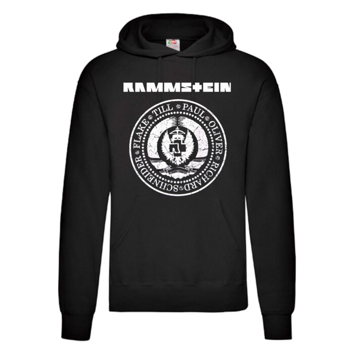 Sudadera Rammstein negra - Logo Redondo