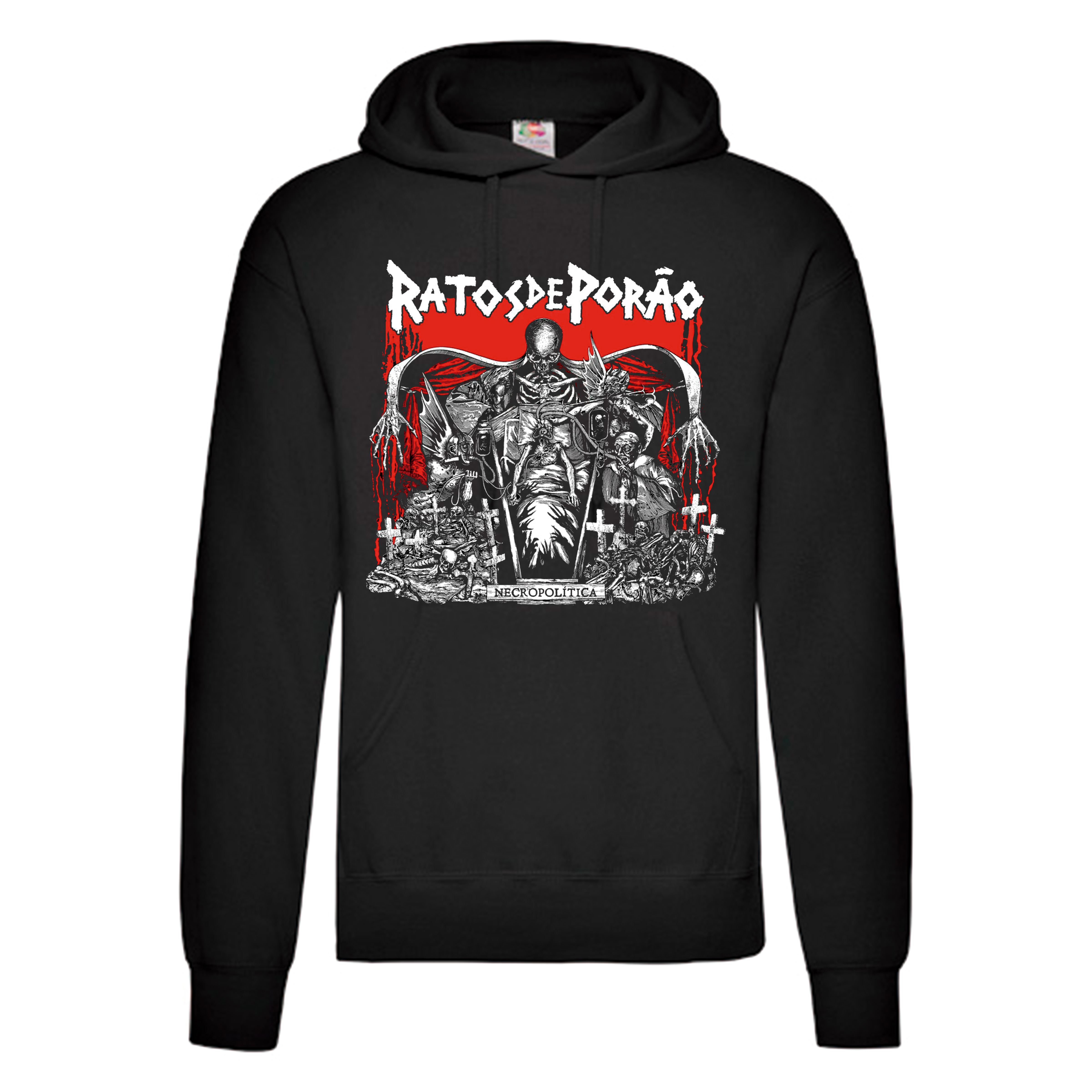 Sudadera Ratos de Porao negra - Necropolitical