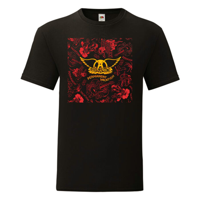 Camiseta Aerosmith negra - Permanent Vacation