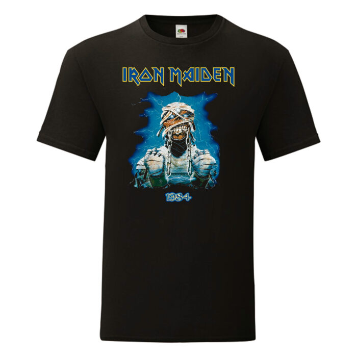 Camiseta Iron Maiden negra - Powerslave 1984