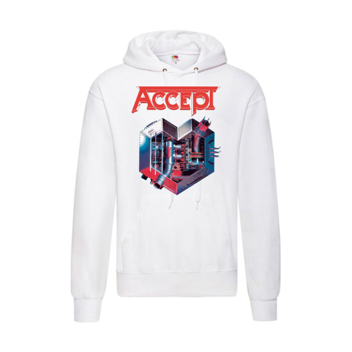 Sudadera Accept blanca - Metal Heart