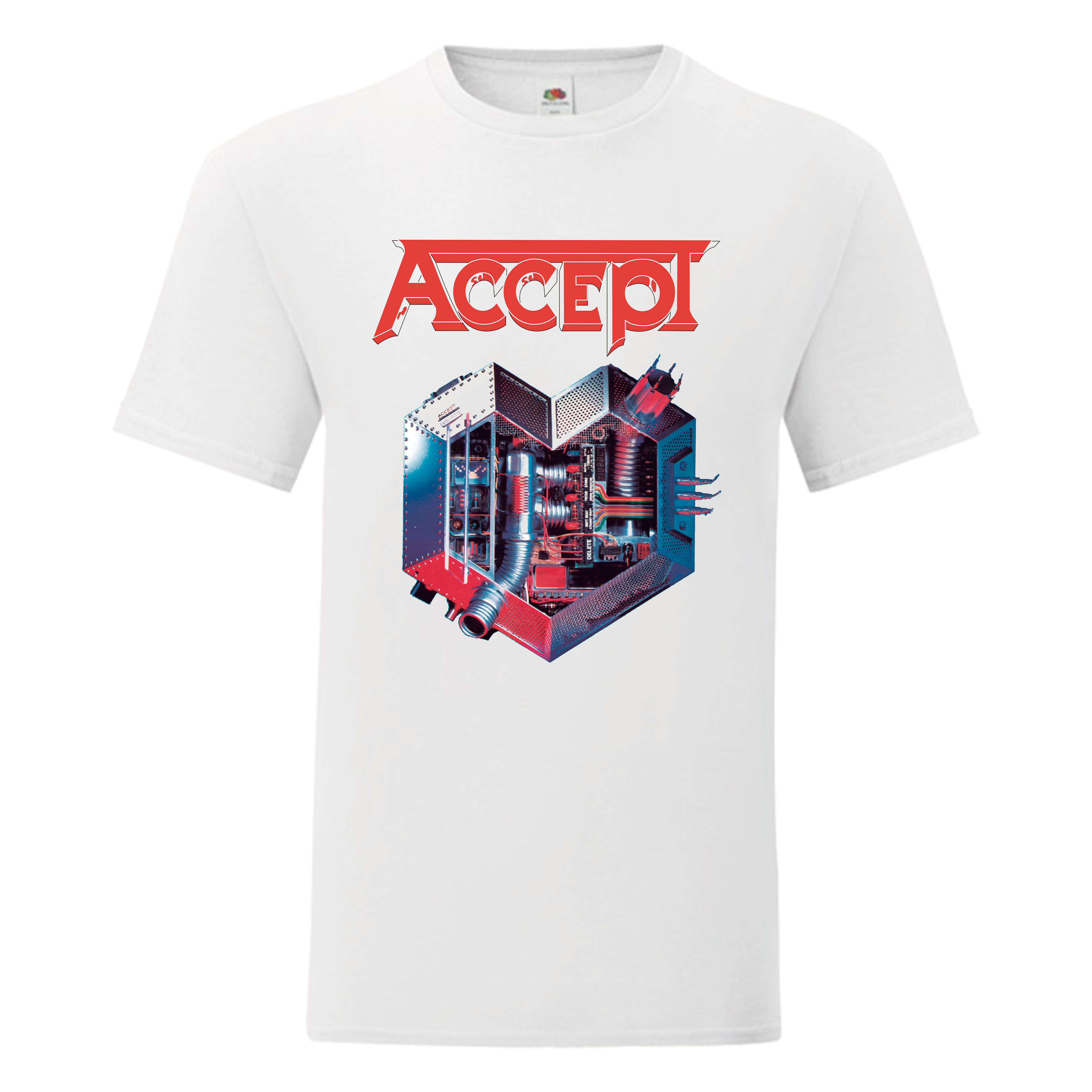 Camiseta Accept blanca - Metal Heart