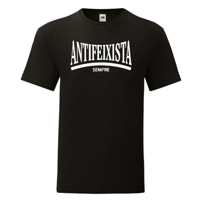 Camiseta Antifeixista Sempre negra