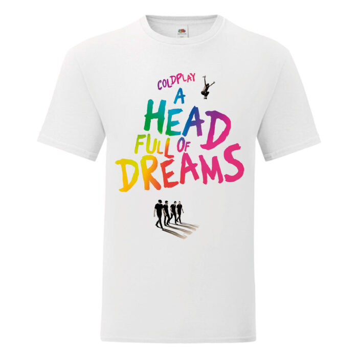 Camiseta Coldplay blanca - A Head Full Of Dreams