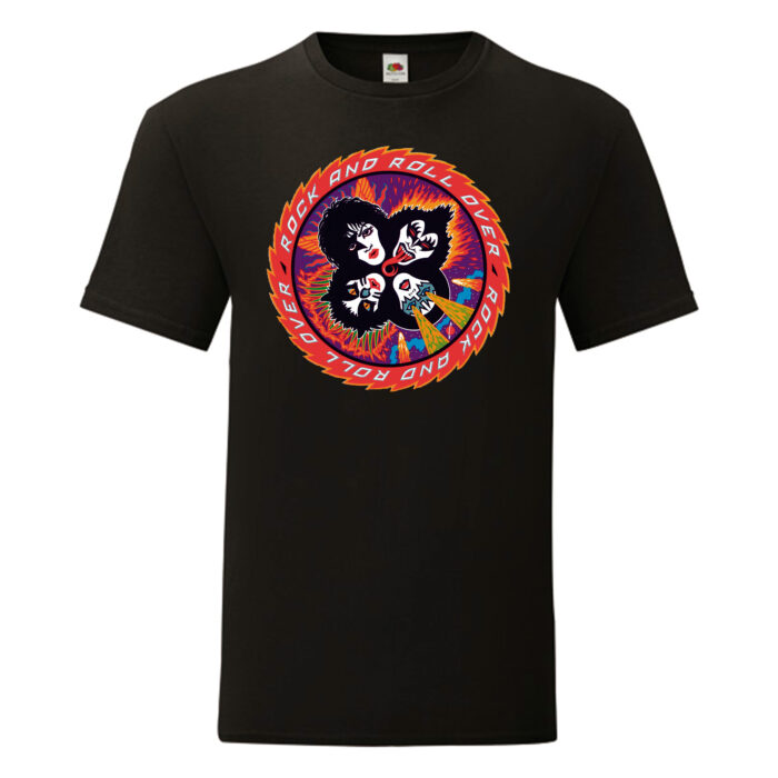 Camiseta Kiss negra - Rock And Roll Over