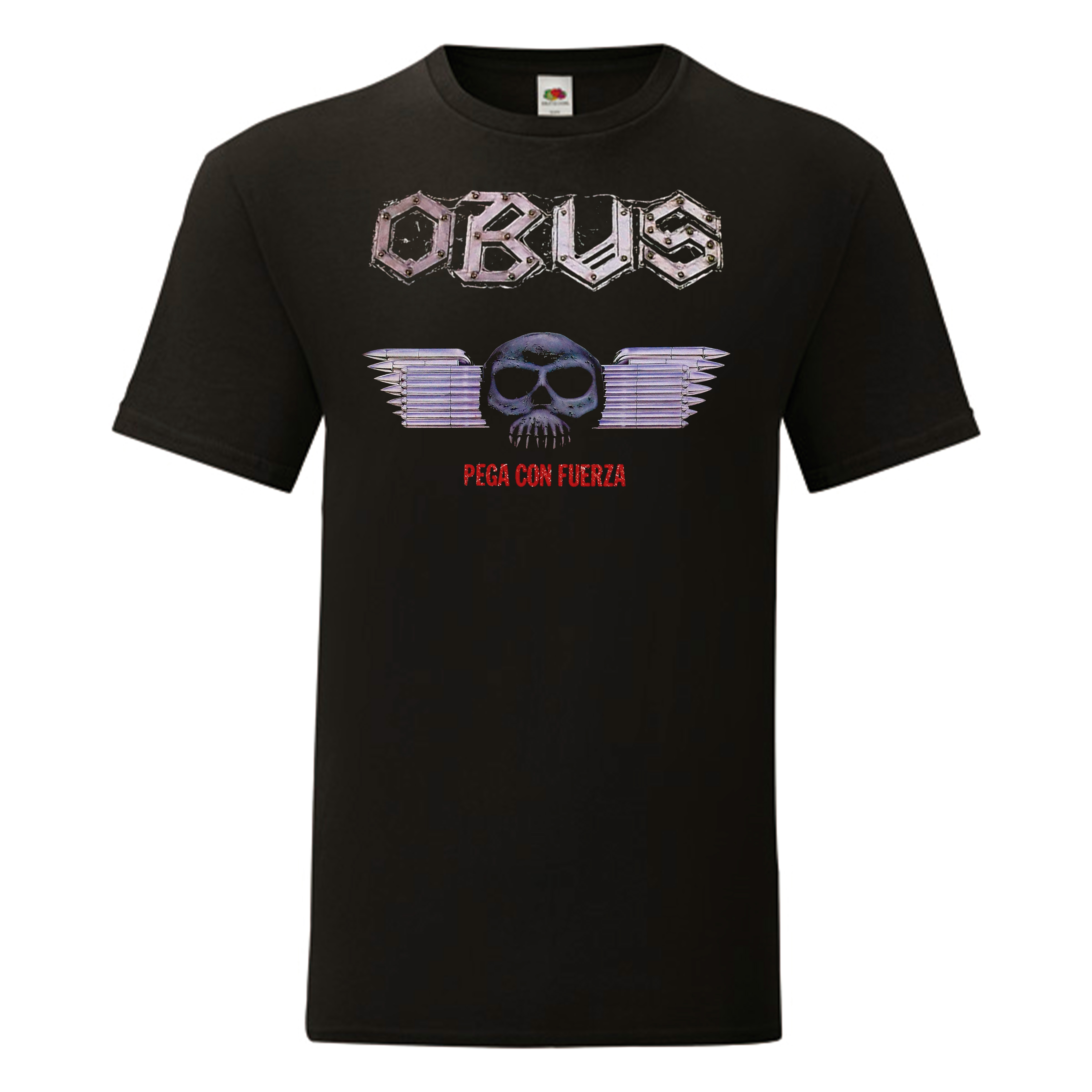 Camiseta Obús negra - Pega Con Fuerza