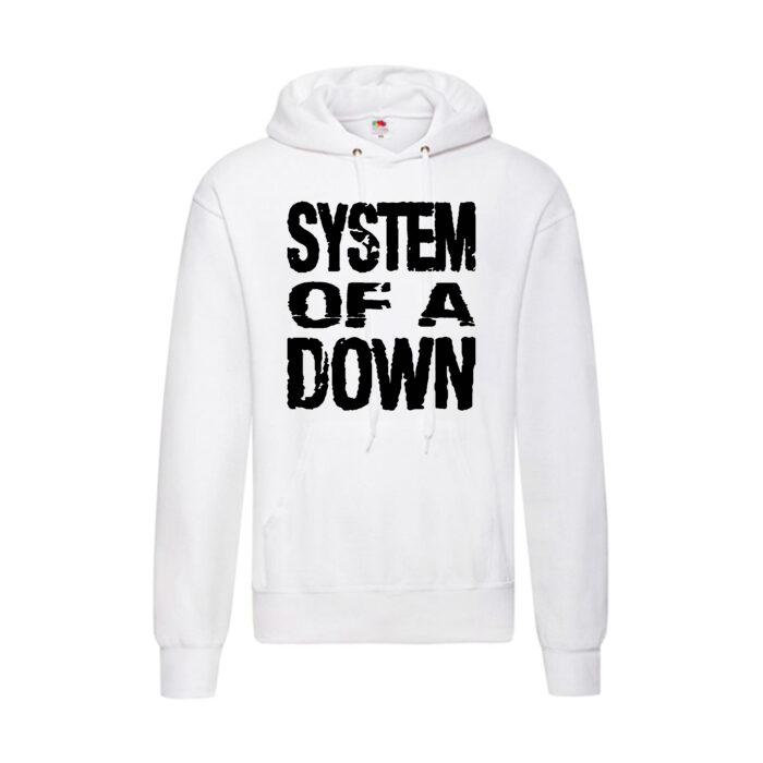 Sudadera System Of A Down blanca - Logo