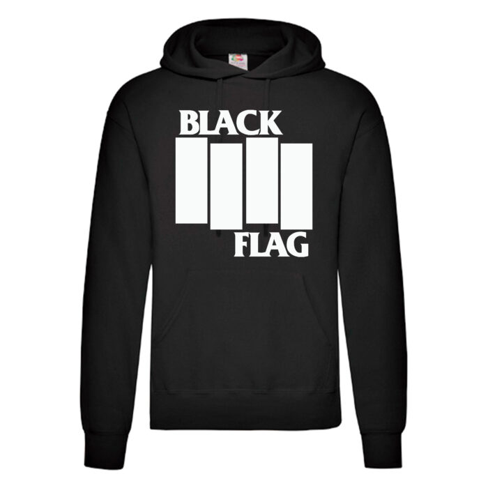 Sudadera Black Flag negra - Logo