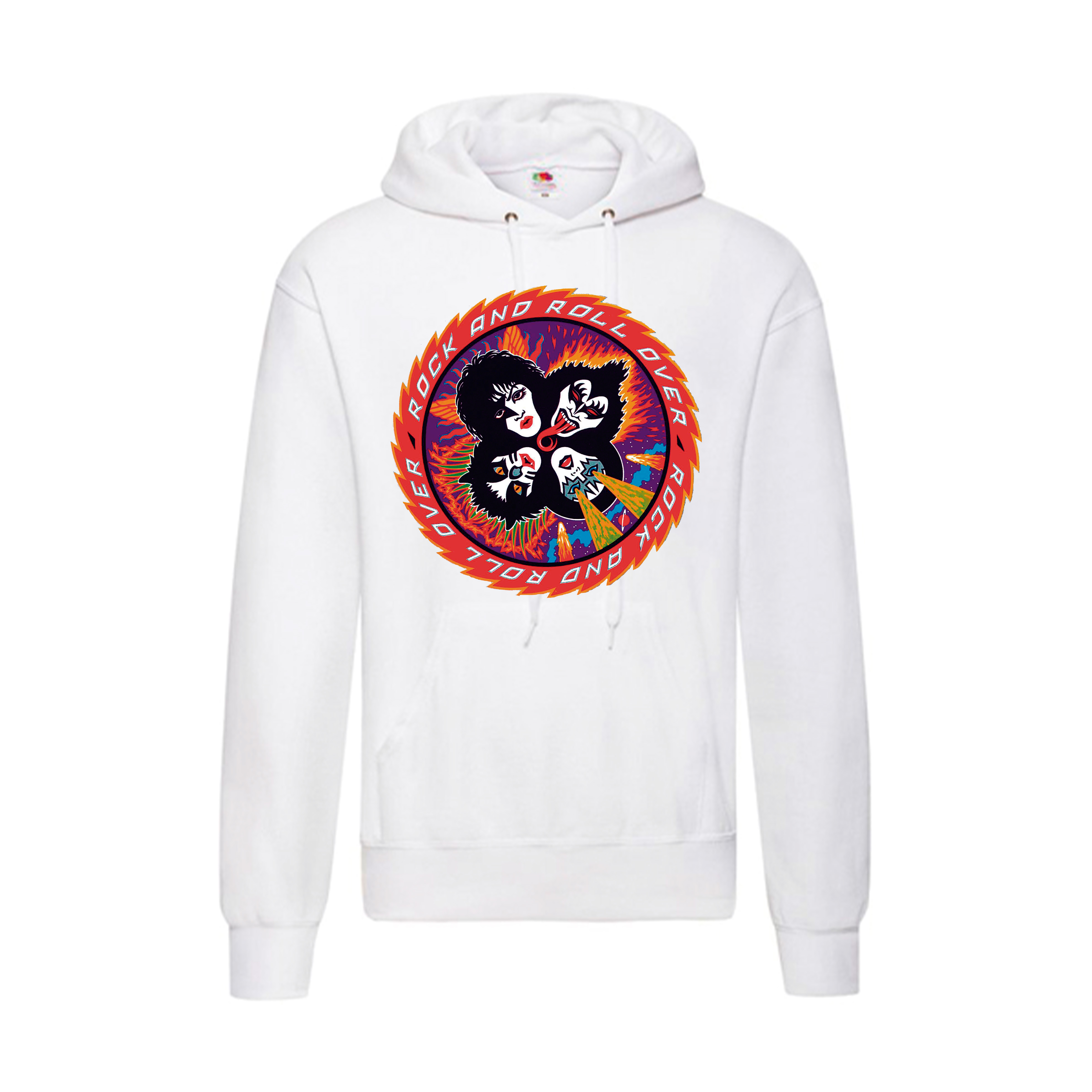 Sudadera Kiss blanca - Rock And Roll Over